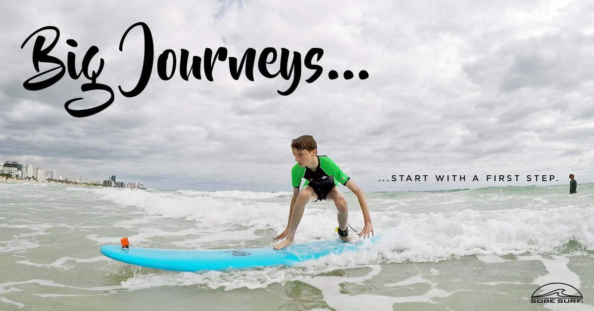 Surf Lesson Miami South Beach Kids surf lesson on Miami South Beach
