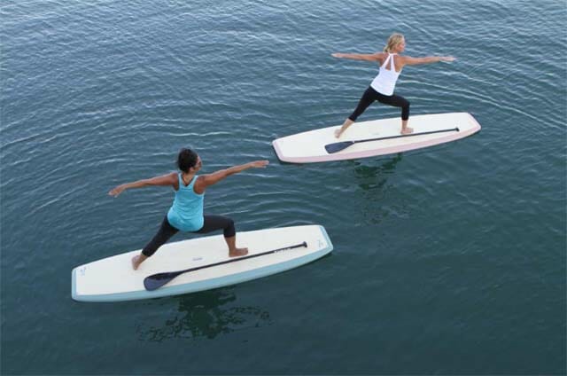 SUP yoga instructor in Cocoa Beach, FL