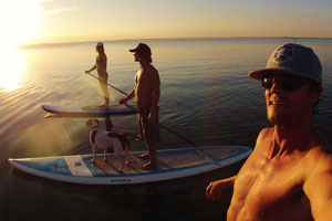 Sunset stand up paddle tour near Cocoa Beach