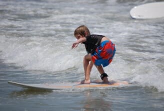 Kids surf lesson in Cocoa Beach