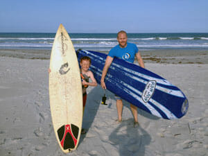 Kids surf lesson in Cocoa Beach