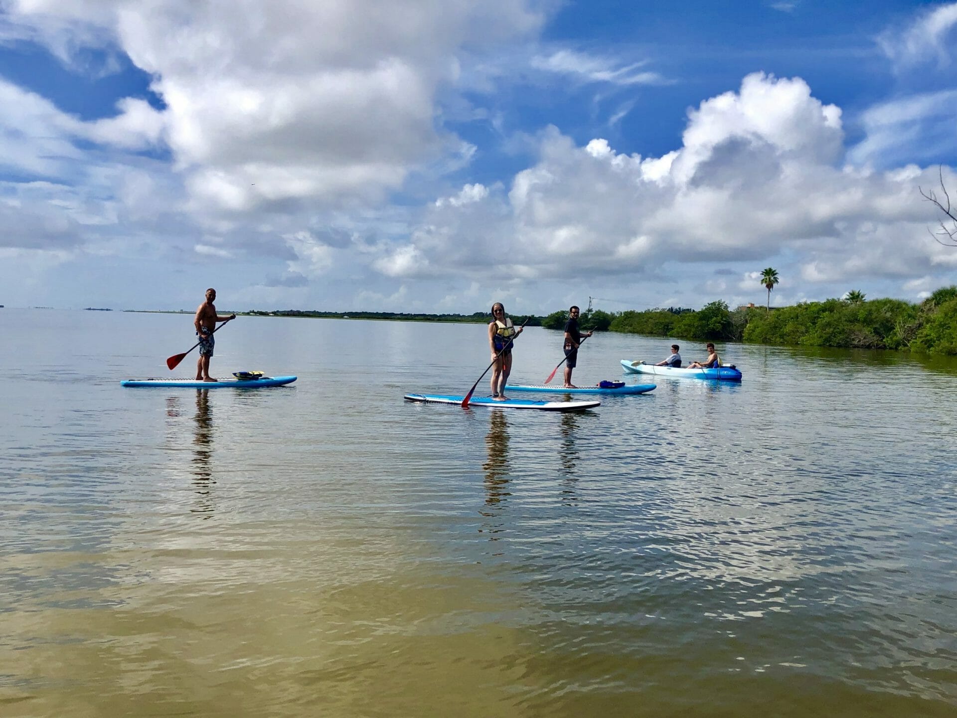 Family memories on kayak and paddle board at SoBe Surf Family memories kayak tour paddle board tour SoBe Surf