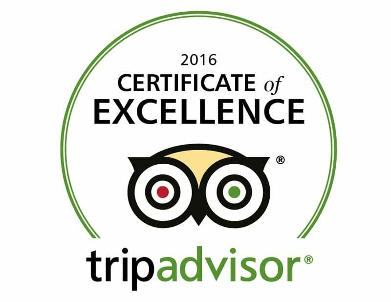 TripAdvisor Certificate of Excellence