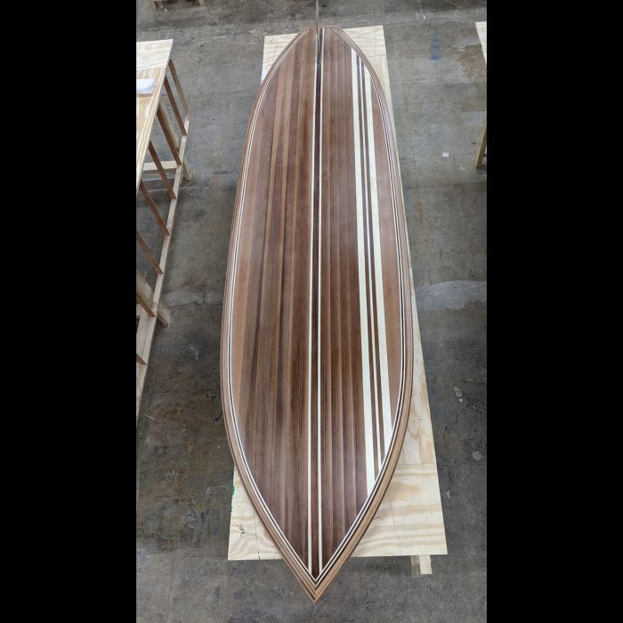 Little Bay Offset Stripe Classic Wood SUP