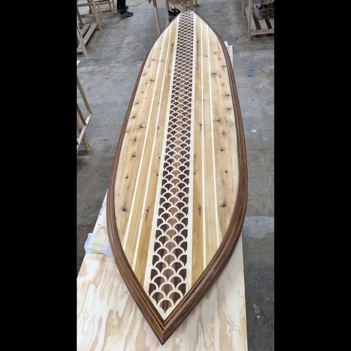 Little Bay Fishy Scales Classic Wood SUP