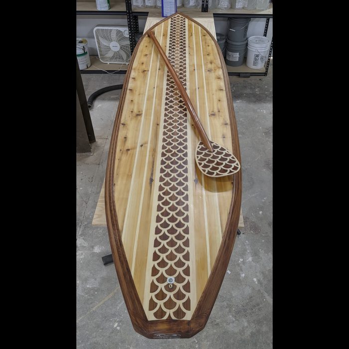 Little Bay Fishy Scales Classic Wood SUP