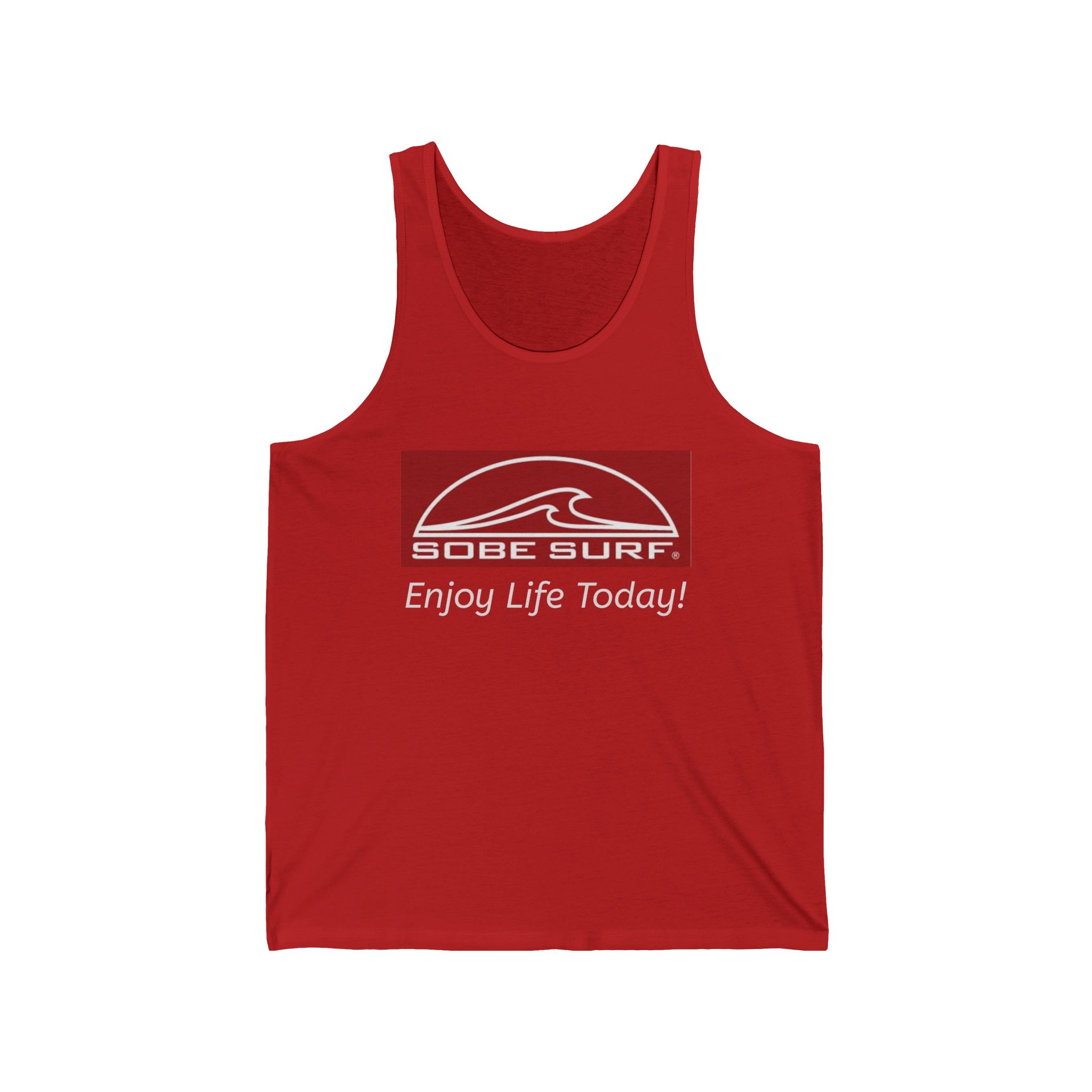 Enjoy Life Today Surf Tank — Retro Beach Wave Tank Top