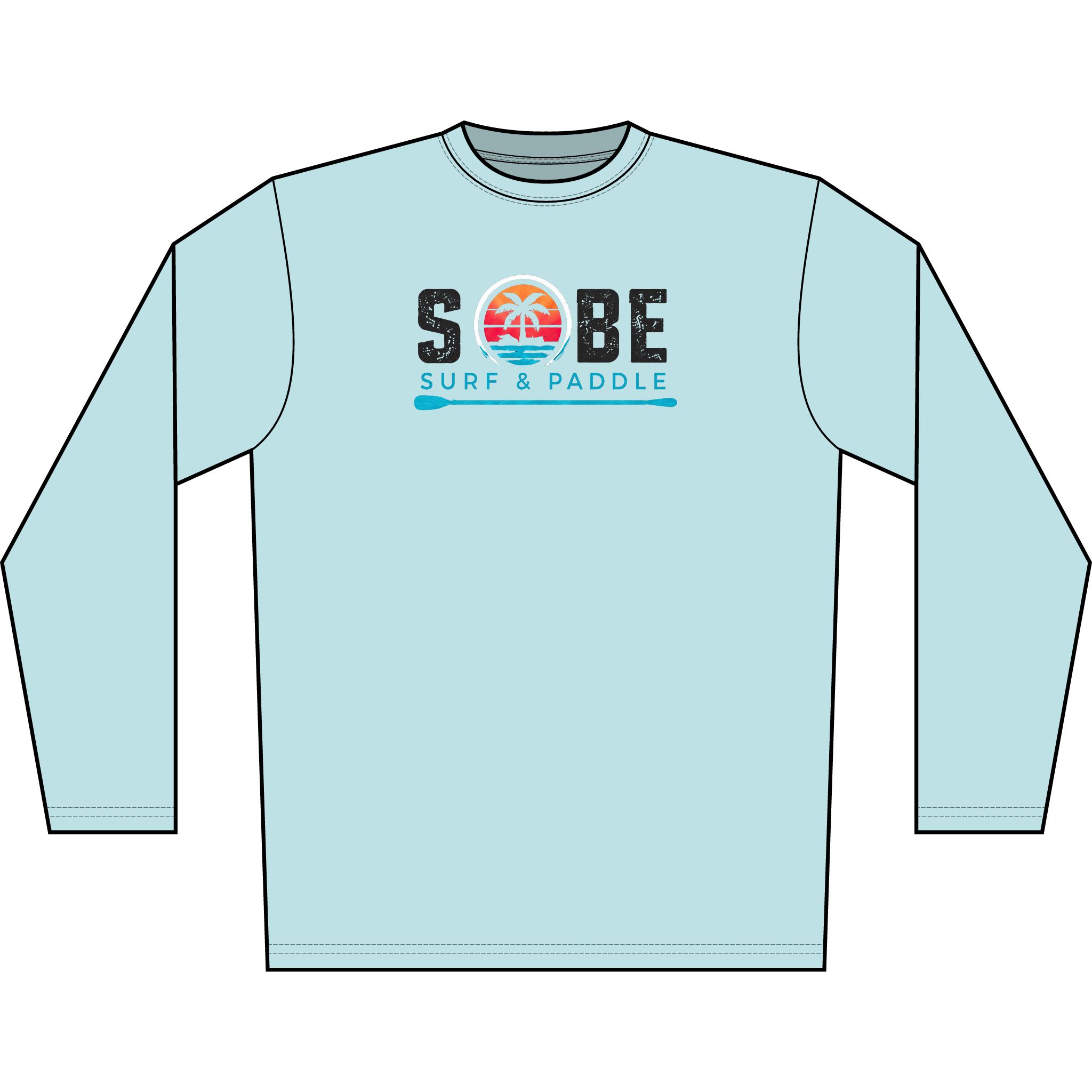 SoBe Surf Rash Guard Long Sleeve Shirt
